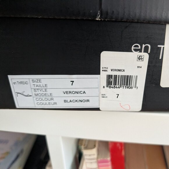 B2 - Élégante sandale noire - Grandeur 7 - - Elegant black sandal size 7 - - Picture 5 of 7